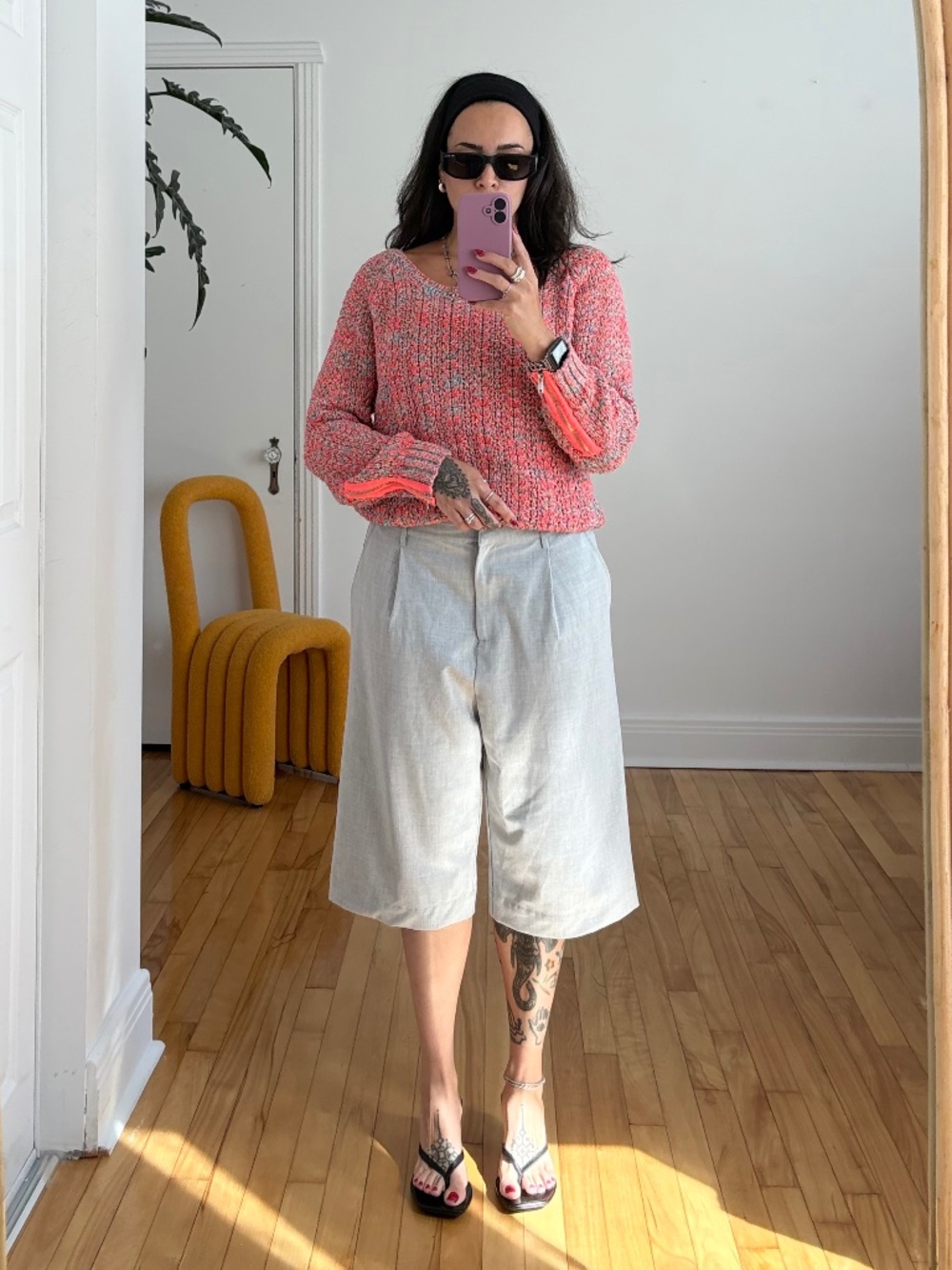 Free people long tailored shorts